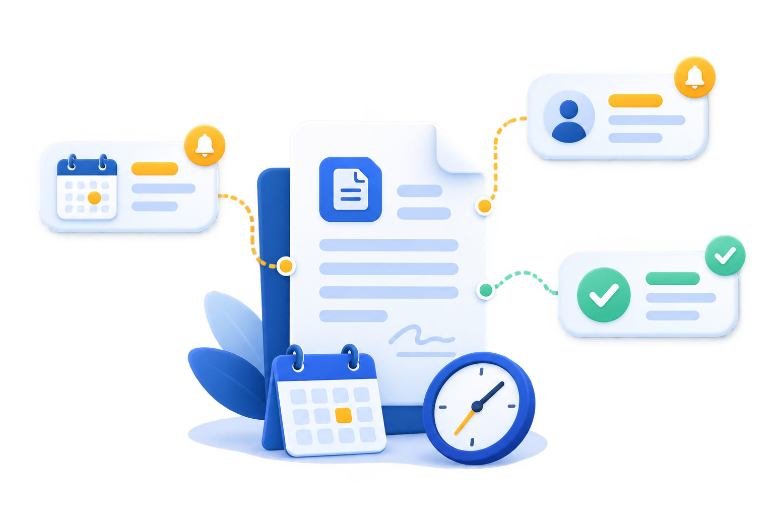 Notificaciones y recordatorios sobre documentos y fechas importantes